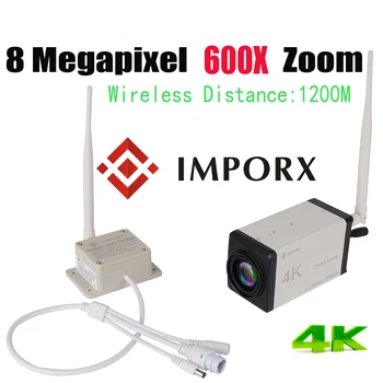 Безжична IP камера RTMP с 8-мегапикселов 4K 600-кратно увеличение и резолюция от 1,2 км за големи разстояния, WIFI