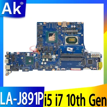 FH52M LA-J891P За Acer Nitro 5 AN515-52 дънна Платка на лаптоп Процесор I5-10300H I7 10750H Графичен процесор N18E-G0-A1 GTX1660Ti 6G DDR4 100% е В ред