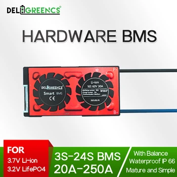 Литиево-йонна батерия BMS 18650 LiFePO4 Батериите 4S 8S 12S16S с баланс от 30A до 250A се Прилага за Слънчевата система Скутер