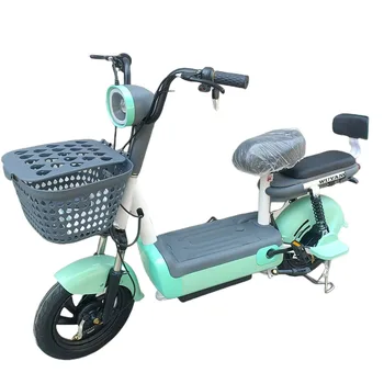 Электровелосипеды 48V12/20A с малка литиево-йонна батерия за двама души с кошница на задната седалка електрически автомобил
