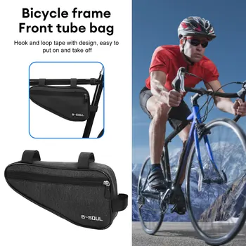 Водоустойчив триъгълна велосипедна чанта МТБ, пътна велосипедна седельная чанта, чанта за рамката на предната тръба планински велосипед, чанта за велоспорта, аксесоари за велосипед