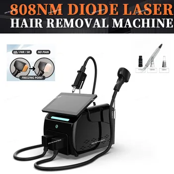 Най-новият 808 диоден лазер постоянен преносим 2 в 1 пикосекундный лазер за премахване на татуировки и коса с превключване на машината
