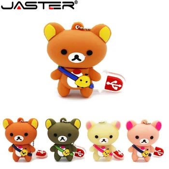 JASTER Прекрасен мечка детски пръчка ключодържател памет 4 gb 8 gb 16 gb 32 gb 64 gb USB флаш памет memory stick мини подарък u dick