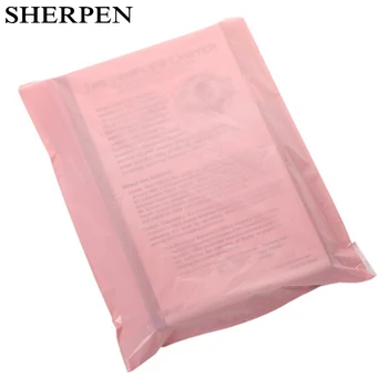 SHERPEN Розови найлонови пощенски пакети Прозрачна пластмасова чанта за доставка самоуплотняющиеся лепило куриерски чанти за Опаковане на дрехи експрес-плик