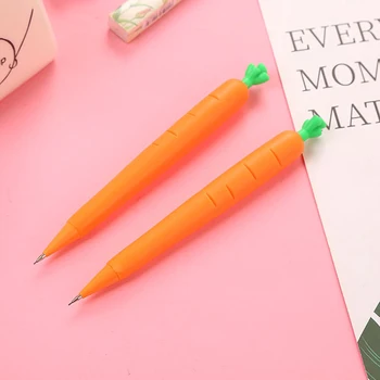 3шт Мультяшные зеленчуци с Механичен молив 0,7 мм олово сос за студентски канцеларски материали Автоматични моливи офис ученически пособия