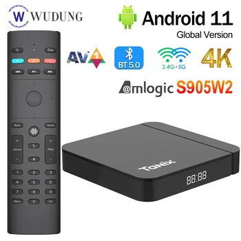 W2 Smart TV Box Android 11 4K HD BT5.0 Amlogic S905W2 2G 16G мултимедийни плейъри 2,4 G 5G Двойна Wifi TF Телеприставка PK A95x F3 AIR