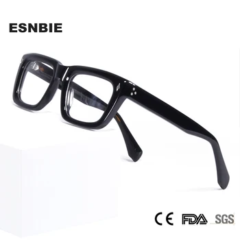 Дизайнер Мари, голяма правоъгълна ацетатная рамки за оптични очила, мъжки слънчеви очила за късогледство рецепта размер Оверсайз, женски Monturas De Lentes