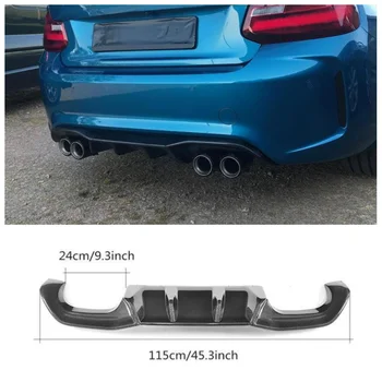 За BMW F87 M2 2016 2017 2018 2019 2020 висок клас автомобили дифузер на задната броня от въглеродни влакна, защитно покритие выхлопного спойлер за устни