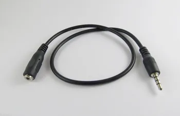 10 бр. черен 3,5 мм мъж към жена M/F стерео аудио Слушалки, Aux удлинительный кабел кабел Никел 43 см