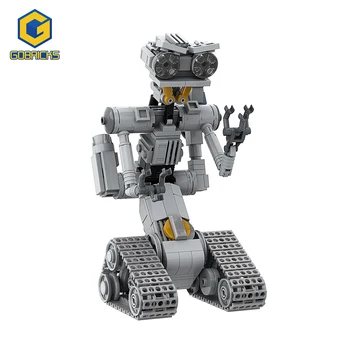 Филмът Gobricks С Къси Замыканиями Военен Емоционален Робот Блок за Astroed Robots Johnnyed 5 Модел Тухлена Детска Играчка Подарък