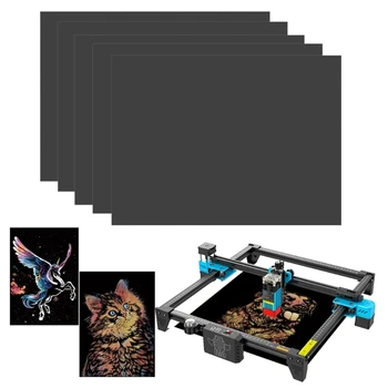 Комплект хартиени картички с различен цвят за лазерно гравиране TTS-55 за рисуване с ръце