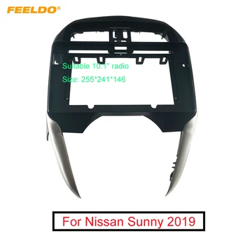 FEELDO Автомобили 2Din Аудио Предна Панел Фризовая Рамка За Nissan Sunny 2019 LHD 10,1 