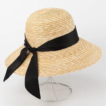 X261 Лятна шапка от слънцето, шапки от слама пшеница за възрастни, туристическа плажна шапка с широка периферия, солнцезащитная сламена шапка за басейна