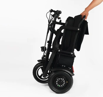 преносим триколка скутер с една литиева батерия за възрастни, 3 колелата на четирите колела електрически триколки