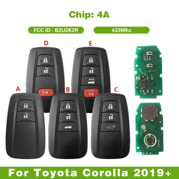 CN007269 За Toyota Corolla 2019 + Умен Ключ Дистанционно 433 Mhz 4A Чип FCCID: B2U2K2R 8990H-02050