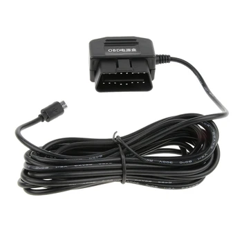 12/36 до 5v/2A автомобилен видеорекордер комплект кабели Micro USB дясната корона OBD стъпка надолу кабел DVR GPS 3,5 метра