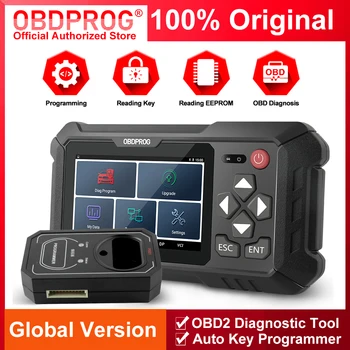 OBDPROG 501 Ключова Програмист OBD2 Скенер Професионален Immo Дистанционно Отчитане Изтриване на Ключ Многоезични Автомобилни Диагностични Инструменти Четец Код