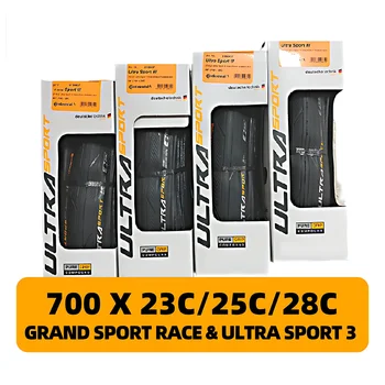 Континентален пътна гума Ultra Sport III и Grand Race, Sport Extra 700 × 25C/23 ° /28В за пътят мотори, сгъваема чакъл гума