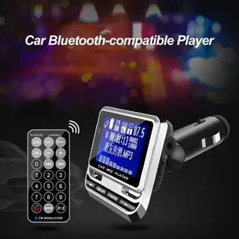 Bluetooth 4.0, FM предавател Безжичен аудиоприемник хендсфри Автомобилен MP3 плейър USB Адаптер за зарядно устройство