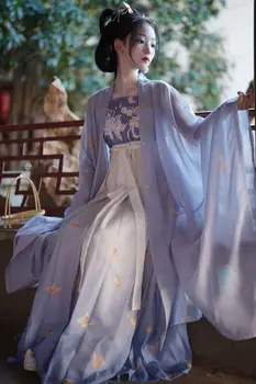 Древнекитайский женски кралят костюм фея Ханфу, рокля за cosplay, рокля за танци, тематичен костюм за парти, рокля Ханфу за жени, по-големи размери, ханбок