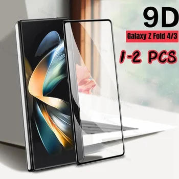 9D Закалено Стъкло за Samsung Galaxy Z Fold 5 Z Fold 4 3 Пъти 2 Пъти 1 5G Защитно фолио За екрана На Капака 9H HD Защитно Стъкло