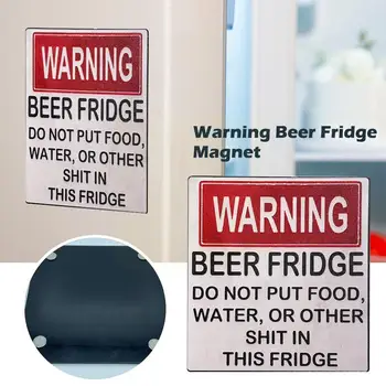 Акрилни магнит за хладилник за бира Стикери за хладилник с надпис Не се поставяйте на тази храна или другият хладилник на магнит Contami T6W6