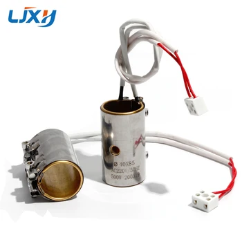 LJXH 220 500 W Барел Електрическо нагревательное пръстен 40x85 Вътрешна медна повърхност SUS Band нагревател с дупка за кабели с датчик за температура 10 мм