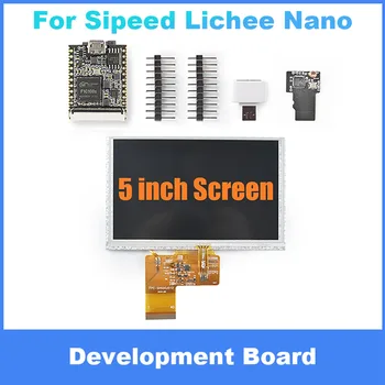 За дънната платка Sipeed Lichee Nano + 5-инчов екран + WiFi модул F1C100S такса за разработка за обучение за програмиране на Linux