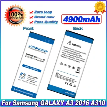LOSONCOER 4900 mah EB-BA310ABE батерия за оригиналния Samsung Galaxy A3 2016 Edition A310F A310 батерия