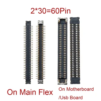 2 елемента 60pin Порт за зареждане Микро USB Конектор спк стартира строителни най-вече гъвкави за Xiaomi Mi 9T Mi9T F2 Pro F2Pro Докинг порт На дънната платка