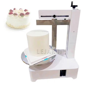 Автоматична машина за глазура на торта за рожден ден, предназначена за използване в магазин, търговски машина за намазывания крем кръгла торта