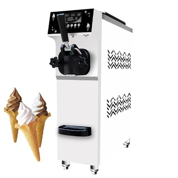 Машина за сладолед, търговска машина за замразено кисело мляко от неръждаема стомана, напълно автоматична машина за сладки оръжие