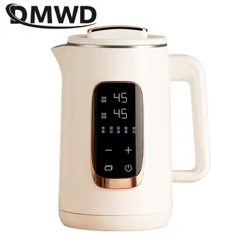 DMWD 1,5 Л електрически чайник, преносим бойлер за вода, автоматична печка, чайник, кафе машина, офис топло 304 от неръждаема стомана, 220 В
