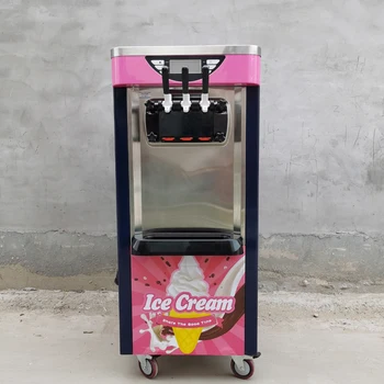 Тежък удар за лед Бръснач Търговски машини за приготвяне на мек сладолед Електрическа машина за продажба на сладолед, Сладолед от неръждаема стомана