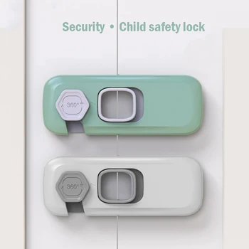 Заключване за сигурност на детето Бравата на вратата на домашния хладилник с фризер за деца Брави детския кабинет Детски защитен колан