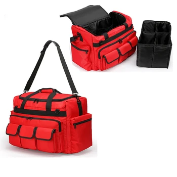 Медицинска чанта за оказване на първа помощ на открито, аварийно-спасителна чанта с голям капацитет, празни водоустойчив светлоотразителни оксфордские пътни чанти с множество джобове