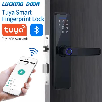 Приложение поддръжка на Bluetooth Sasha Electronic Smart Lock / Биометричен пръстов отпечатък / безконтактен карта IC / Парола / временна парола / отключване с ключ
