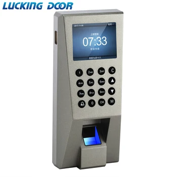 Часовници с биометрическим контрол на достъпа чрез пръстови отпечатъци, с 2.4-инчов екран и време на работа на персонала и обслужване с USB порт 3000 потребители
