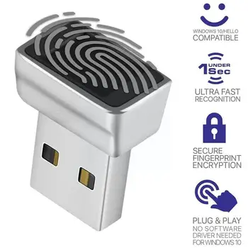 2023 НОВА-USB модул, четец за пръстови отпечатъци за Windows10 、 11 Здравейте, заключване биометричен скенер за преносими компютри K6N7