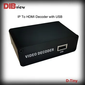 D-Малки 4K H. 265 H. 264 Стрийминг на Видео В реално време HDMI HD 1080P IPTV Декодер С USB Декодиране RTSP, HTTP TS FLV HLS RTMP UDP SRT