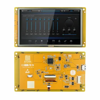 SCBRHMI 7-Инчов LCD дисплей TFT HMI Display Module Интелектуална Серия RGB 65K Цветен Резистивная Тъчпад Без черупка