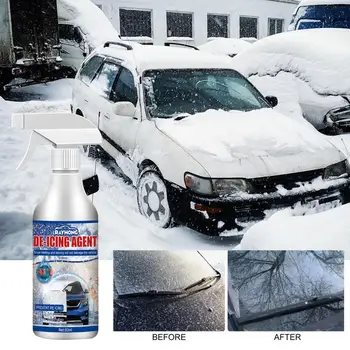 Течен спрей за топене на сняг на window стъкло на автомобила, 60 мл, средство за противогололедной защита на предното стъкло, препарат за премахване на сняг със зимна кола, дом на автомобила, чистачки