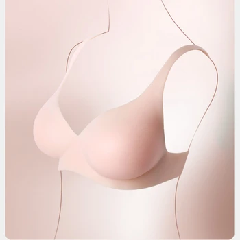 Силиконов сутиен от кожа, едно парче, безшевни невидим сундучок, събрани, за да покаже по-голяма и сексуалната горната част на гърдите