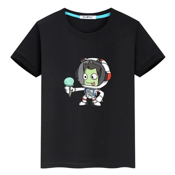 Тениски Kerball Space Program, ежедневни тениски с къси ръкави, гореща игра, 100% памук, тениски с анимационни герои за момчета / момичета, детски лятна тениска
