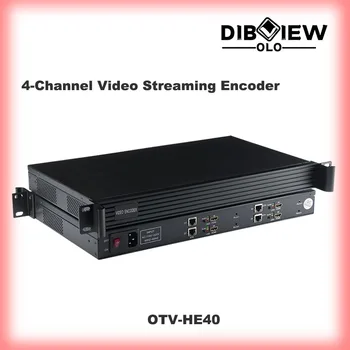 Dibview OTV-HE40 H265 4 hdmi стрийминг IPTV видео srt rtmp rtsp udp hls ip енкодер за facebook youtube кодек