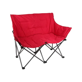 2023 Ozark Trail Camping Love Seat Chair, червен, за възрастни