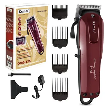 Kemei KM-2600 професионална машина за рязане на коса, електрически тример за коса, мощна машина за бръснене, коса, самобръсначка за подстригване на брада, резервна нож