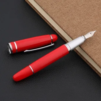 Луксозно качество, нова китайска подарък писалка с червено средни перо, елегантни калиграфски мастило химикалки, канцеларски материали, ученически пособия