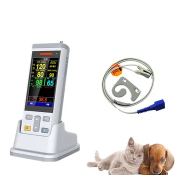 Безплатна доставка Ветеринарен Монитор Жизнените показатели Клиника Монитор Пациента Монитор Жизнените показатели на Болницата с Spo2/NIBP/Температура