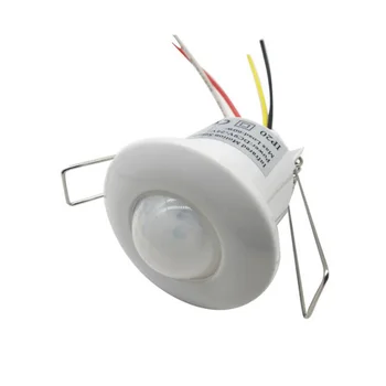 Лампа от серията Mini 12 vdc, кабелна тавана датчик за движение PIR, вграден инфрачервен детектор за управление на лампа 220v, сот